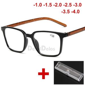 Occhiali da lettura uomini donne rettangolo iperopia occhiali presbiopici occhiali unisex vetro 1 0 1 5 2 0 2 5 3 0 3 5 4 0 con scatola 295e