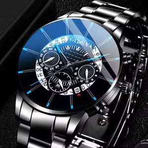 Fashion Business Watches Men Casual Calendar Clock Male Stainless Steel Quartz Watch