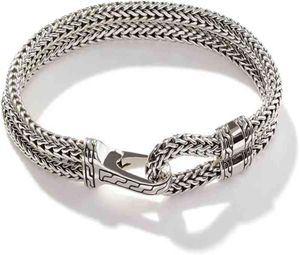 John Hardy Men039s Classic Chain Silver Hook Stand Bracelet 9mm4618610