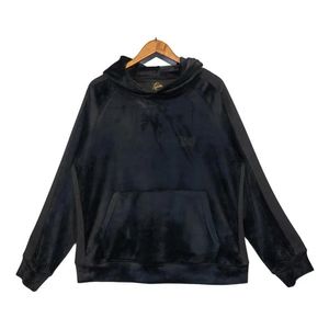 Mens Hoodies Sweatshirts Awge Needles Men Women Butterfly Embroidery Striped Brushed Fabric Plovers Drop Delivery Apparel Clothing Dhlsg