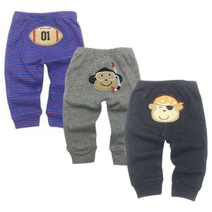 Byxor baby byxor nyfödda baby pojkar barn flickor kläder roupa bebe 3 pack spädbarn 3 6 9 12 18 24 månader byxor d240517