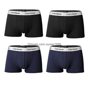 Underpants 4pcs Men Boxers Man Short Hetchable Heblety Commory Shorts Прекрасные твердые трусики 220826 Drop Deliver Dhs8d