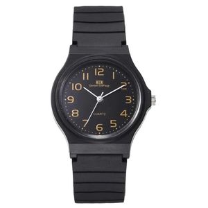 Armbandsur enkla herrar Business Watch Silicone Strap Simulated Quartz Watch Mens and Womens Reno Masculino Par Watchl2304
