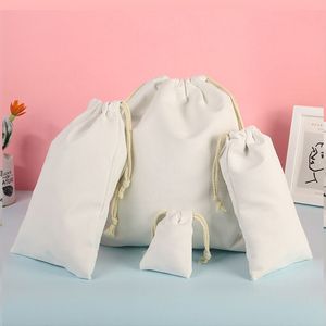 DrawString Bag Cotton Storage Organizer Tote Portable Handväskor Livsmedel Livsmedelsaffärer
