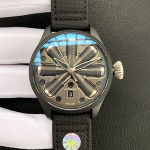 Men 46mm Watch Automatic Movement 316L stainless steel Watchcase Men Sapphire Crystal Watches Waterproof Wristwatches 203h