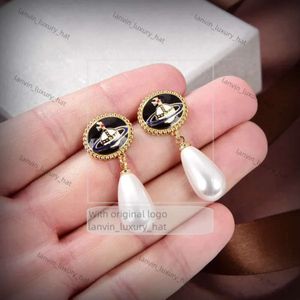 viviane westwood earring Designer Stud Earrings Viviane Luxury Women Fashion Jewelry gold Earings Metal Pearl Earring jeweler Westwood Woman ad4