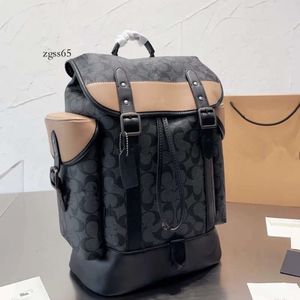 New Hot Designer Men Women Fashion Book Bag Classic Old Flowers Drawstring Clip Open And Close Jacquard Leather Schoolbag Backpack AAA 869