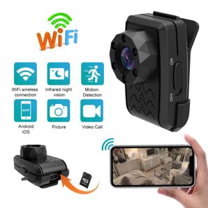 Akcja sportowa kamery wideo bezprzewodowe mini ludzka kamera Wi -Fi hotspot noktspot Nocne rejestrator wideo mini aparat mini aparat sporty sporty dv