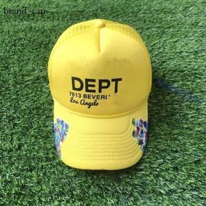 Designer Gallary Dept Hat Brend Wave Caps Masculino Macho Hip Hop Men Men Letra Visor Mesh Male Femelle Cross Punk Galeria de beisebol Cap 234b