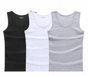 Men039s Tank Tops Pamuklu Kolu Salon Spor Salonu Top Men Fitness Gömlekler Erkek Vücut Geliştirme Egzersiz Yelek Fabrika Outlet H3RK9514179