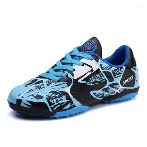 Amerikanische Fußballschuhe Kinderfußball Boots Mode Jungen Rasen Stollen Non Slip Youth Futsal Society Sneakers Training Chuteira