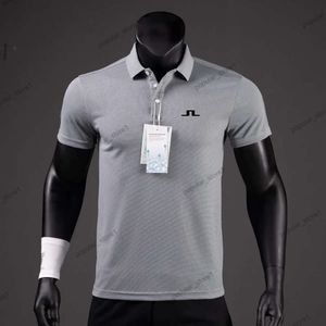 Jlindeberg Men's Polos Summer Golf Shirts Men Casual Polo Shirts Short Sleeves Summer Breathable Quick Dry J Lindeberg Golf Polo Wear Sports T Shirt 111