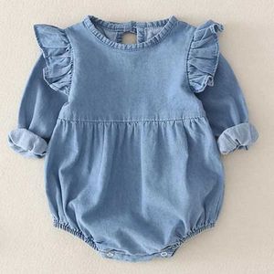 Rompers Spring and Autumn 2024 Preschool Girl