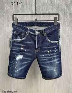 Män denim cool killen designer shorts jeans broderi byxor hål byxa 2 Italien storlek 44-54 #d11 dsquares dsqureditys 2 dsquards s7sa