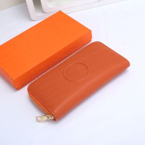 Luxurys designer plånböcker grossist damväska korta plånbokskort hållare original låda kvinnor med låda väska klassisk orange gratis frakt
