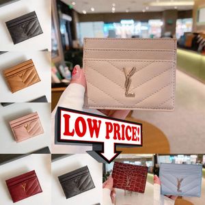 2024 Cassandre Luxury Designer Wallet Designer Woman Woman Credit Card Titulares de alta qualidade Letra de ouro Litura pequena Lady Luxurys Red