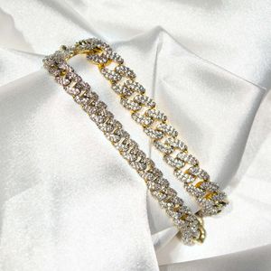 KIBO Jewelry Wholesale prices men's miami lab grown diamond moissanite necklace/bracelet sets sold glod cuban link chain