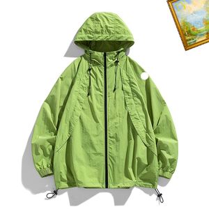 Erkek Golf Yağmur Ceketi Güneş Koruyucu Giysileri Hafif Su Geçirmez Yağmur Ceketi Kapşonlu Açık Yürüyüş Rüzgar Yemeği Kadın Kat Sweatshirt