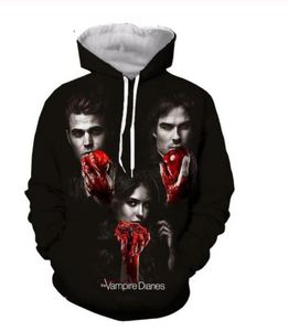 The Vampire Diary Sweatshirts Hooded Jackets Men Women Hoodies 3d Brand Male Long Sleeve Tracksuit Casual Pullovers Plus Size RR037664314