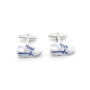 Cuff Links Sports shoes cufflinks personalized fashion mens casual parties banquet shirts accessories buttons running shoes cufflinks mens gifts