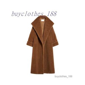 Kvinnorjackor Wool Blend Coats Designer Trench Coat 2024 Ny Spring Autumn Mid Length Korean Fashion Winter Clothes With Belt T26B