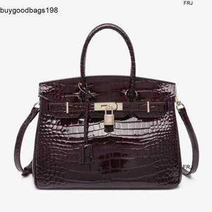 Дизайнерские сумки женские сумочки в крокодиле есть логотип yuan bag Custom Виноградная фиолетовая кожа 2024 Новый первый уклад