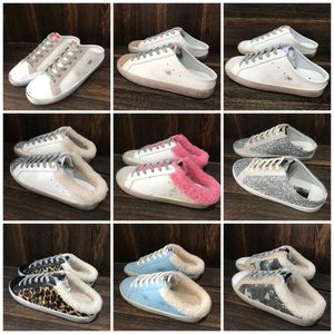 Italy Brand Sneaker Women Summer Slippers Casual Shoes Winter Wool Designer Sequin Cla golden golden goos goode goosse goosee goose's goldenstar goosesneakers K70G