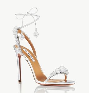Brauthochzeit Disco Dancer Sandals Schuhe Designer Frauen Sparke Kristallkugeln