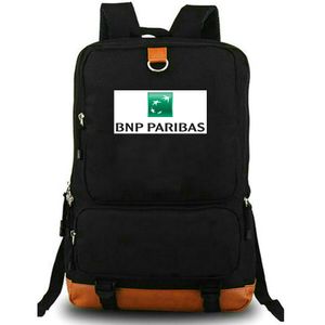 Backpack BNP Paribas France Bank Daypack Borse School Packsack Packsack Stampa Pallia di laptop per laptop per laptop