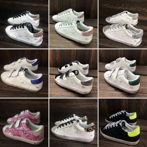 Italia Deluxe Baby Boy Girl Sneakers Scarpe da stella Super Ball Sequestro Classico White Leather D Golden Goos Goos Goode Goosse