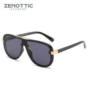 Zenottic 2023 Moda Oversized Sunglasses Unisex Sports Shield Driver Shield Shield Summer UV400 Goggles Sun Glasses L2405