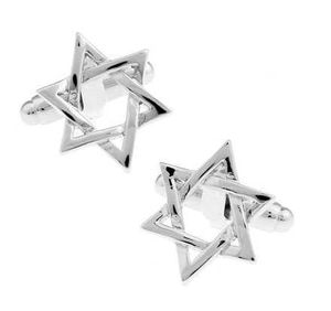 Cuff Links Mens Police Badge Cufflinks High Quality Brass Material Silver Star Design Cufflinks Wholesale and Retail