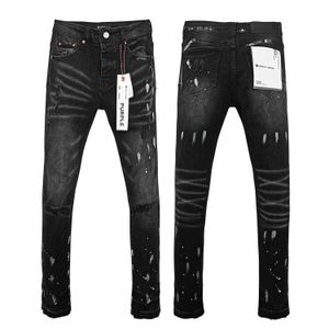 Purple Brand Jeans Модные хип -хоп персонализированные тонкие джинсы с тонкими упругими джинсами