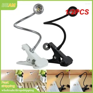 Bordslampor 1/2st USB Power LED Desk Lamp Flexibel studie Läsning Bok Ljus Eye With Clip for Home Bedroom