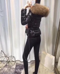 2019 Women Winter Jacket Ladies Real Raccoon Fur Collar Duck Down Inside Warm Coat Femme With All The Tag And Label 196478437