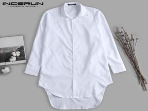 Unisex Women Dress Mens Long Shirts White Long Sleeve Tops Hiphop Harajuku Man Casual Tee Camisas Hombre Mens Clothes5161966