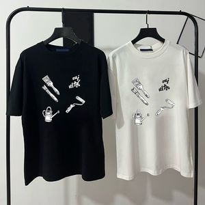 メンズTシャツレディースデザイナーファッションシャツブランド半袖男性デザイナーTシャツレターカジュアルサマーカップルティーレディースレディースCXD240516111-8