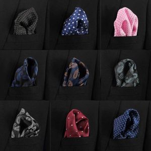 Bandanas Durag Fashion Silk Hanks Chief Scarf Vintage Hanks Mens Pocket Square Handle Chief Stripe Solid Nose Tyg 22 * ​​22cm J240516