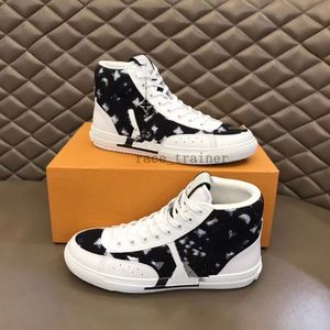 Charlie High-Top Sneakers Top Quality Casual Shoes Charlie Trainer Rubber Handgjorda yttersula Lyxiga designerskor Calfskin Canvas Mens Mens38-45 5.14 03