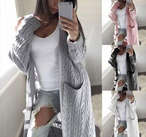 Women039s Knits Tees Womens Sweatshirt Ladies Winter Long Sleeve Casual Loose Knitted Sweater Jumper Coat Tops Cardigan Jacke5037689