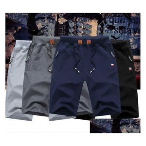 Mens Shorts Solid 6xl Yaz Plajı Pamuk Pamuk Günlük Erkek Homme Marka Giyim Damla Teslimat Giyim Dhzbw