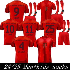 S-4XL Kane Musiala 23 24 25 Soccer Jerseys Bayern Sane Kimmich München Muller Davies Coman 2023 2024 2025 Football Shirt Goretzka Gnabry Minja Jersey Men KIDS KIT SET SET SET SET