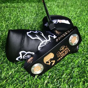 Scotty Putter Moda Tasarımcısı Golf Erkek Golf Putter Kafatası Altın Sağ Elli Yüksek Kalite 32/33/34/35 inç kapak 5262 ile