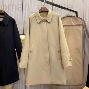 Women's Trench Coats designer B family BBR Camden trench coat, same style as Kensingtons Waterloo Tenth coat by Jeon Chih hyun Q0LJ