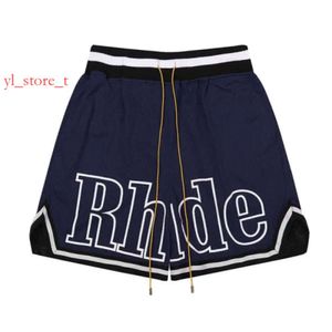 Rhude Shirt Shirt Sleeves Mens Shirts Shorts Sweatpants Hight Quality Tシャツ服夏の贅沢な綿レタープリントRhudeショートD8