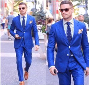 Blazers style lapel red two button men039s business groom wedding suit groomsmen custom top and pants2501641