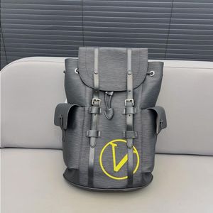 10A Moda 23SS Luxo de luxo de luxo Backpack Ripple Overdoor Water Bag Book Computador de 43cm htuof