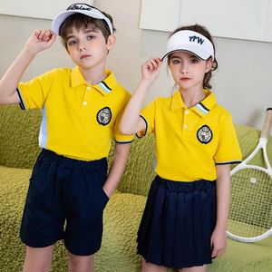 Clothing Sets Summer Children Short Sleeve Sports Wear Set Students Chool Uniforms Kid School Sport Clothes Kindergarten Uniform Cothing