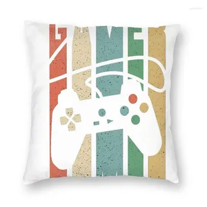 Pillow Soft Funny Game Time To Play Throw Cover Decoration Custom Retro Controller 40x40 Pillowcover For Sofa