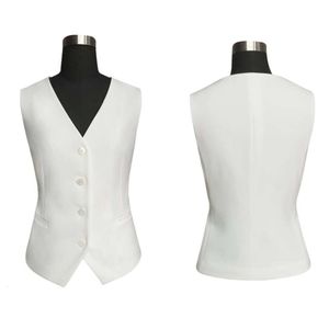 White Suits 3 Piece PantSuits OL Women's Summer Blazer Jacket Trousers & Vest Suit For Women Set